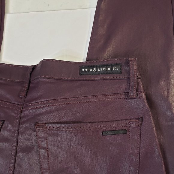 Rock & Republic Deep Purple Skinny Pants - Picture 7 of 11